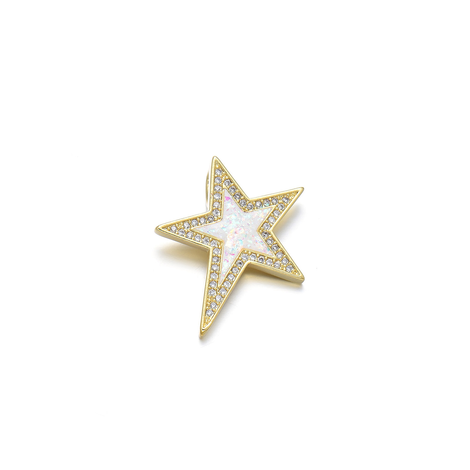 1 Piece Basic Star Copper Plating Inlay Jewelry Accessories display picture 6