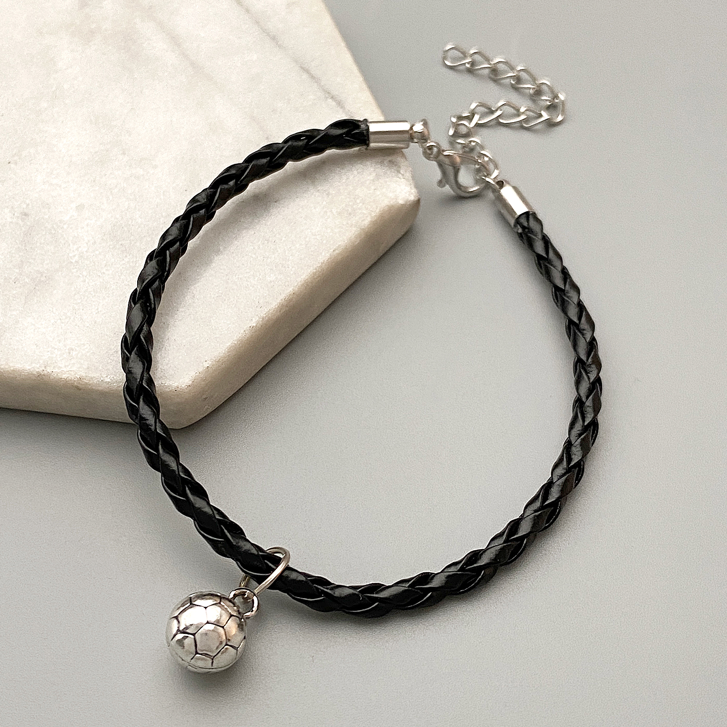 Casual Simple Style Barbell Basketball Alloy Valentine's Day Unisex Bracelets display picture 5