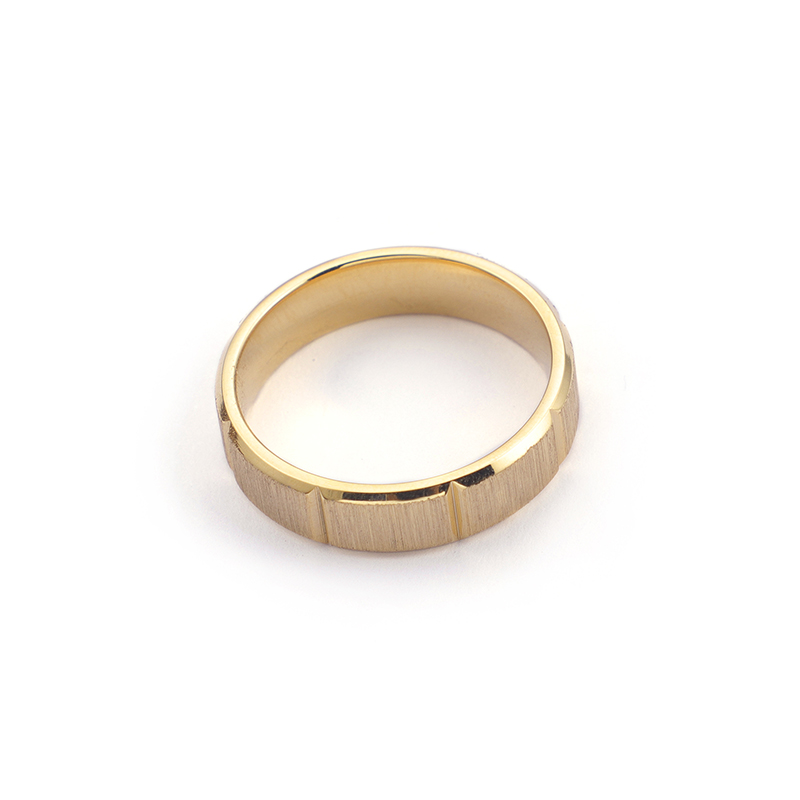 Titanium Steel 18K Gold Plated Simple Style Solid Color Rings display picture 9