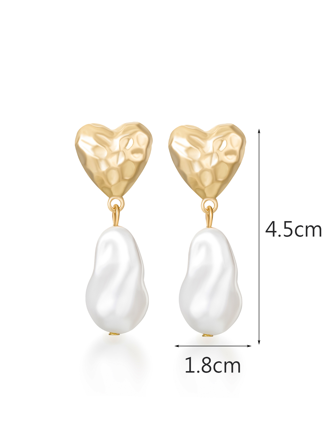 1 Pair Lady French Style Heart Shape Plating Hollow Out Alloy 14k Gold Plated Drop Earrings display picture 10