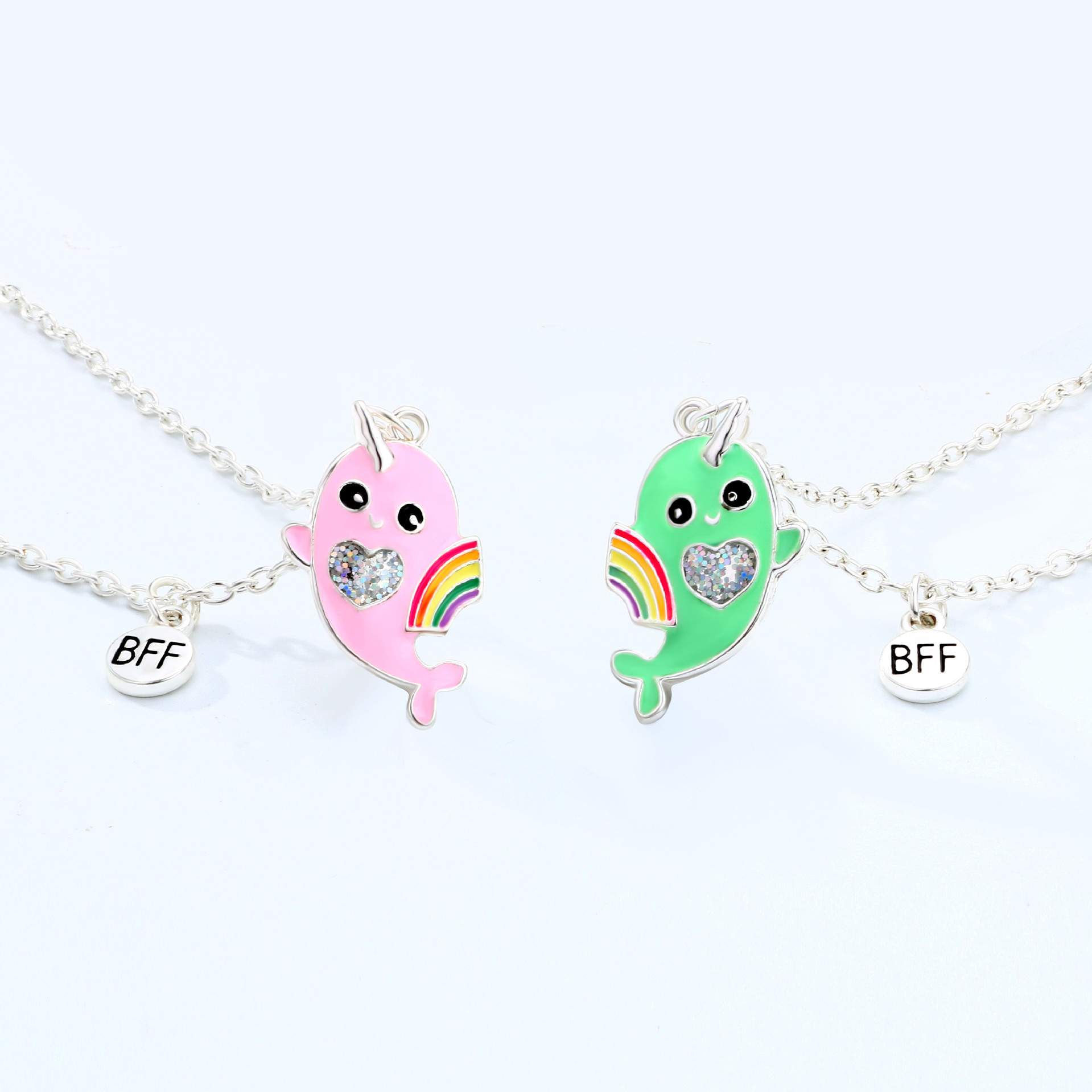 Cartoon Style Cute Animal Unicorn Alloy Girl's Pendant Necklace display picture 8