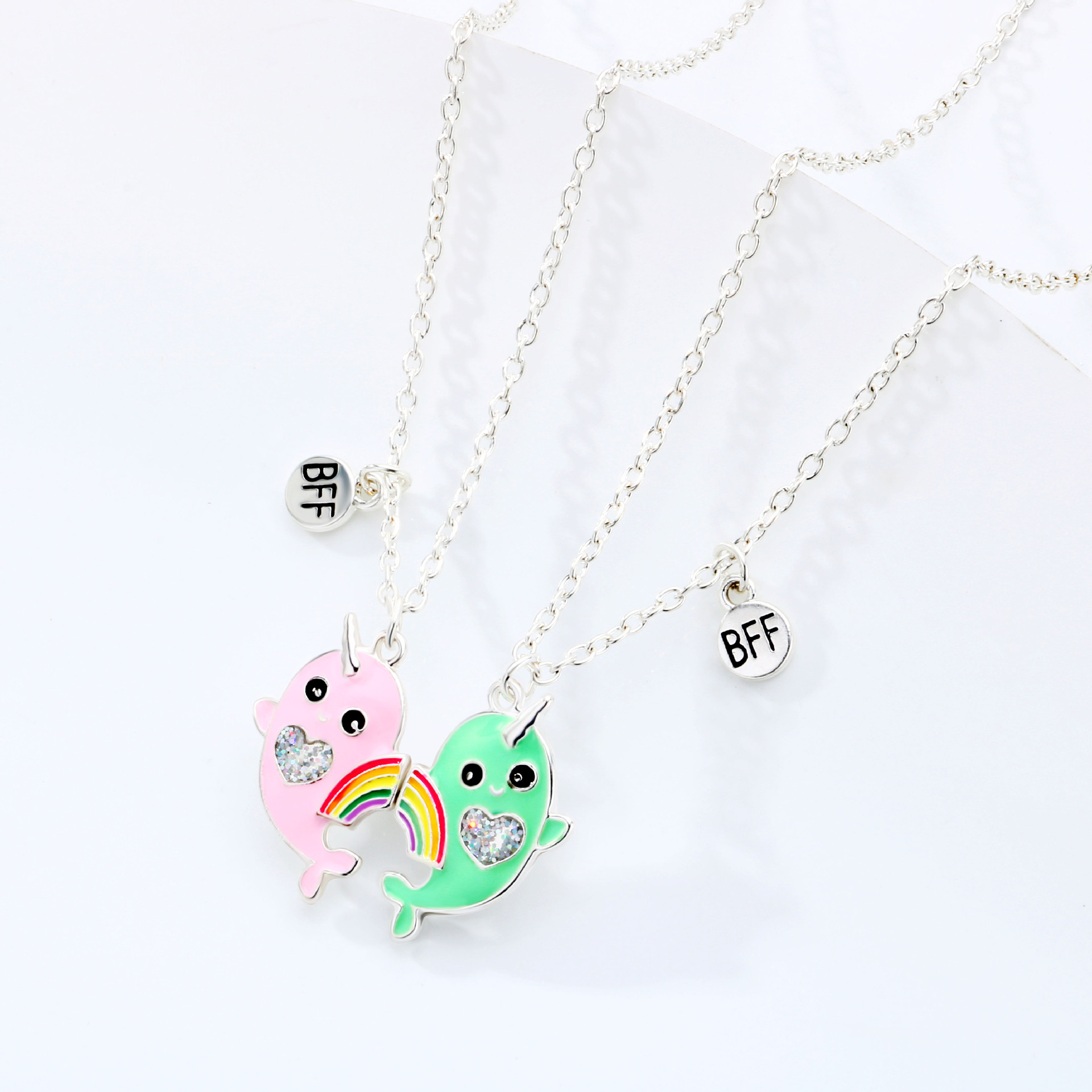 Cartoon Style Cute Animal Unicorn Alloy Girl's Pendant Necklace display picture 9