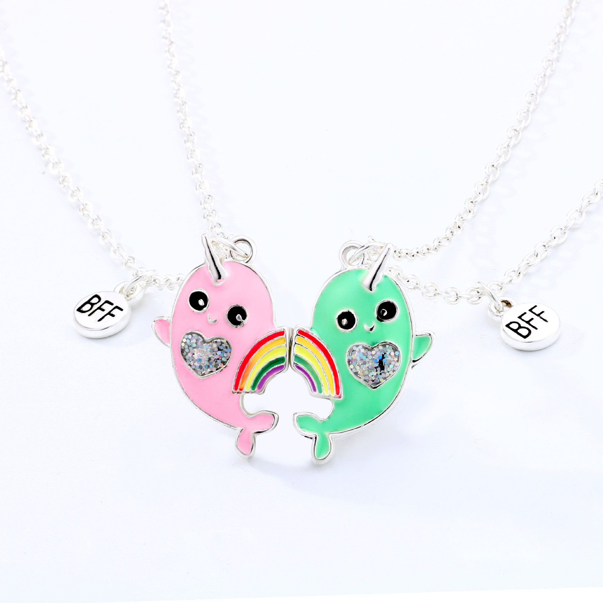 Cartoon Style Cute Animal Unicorn Alloy Girl's Pendant Necklace display picture 10