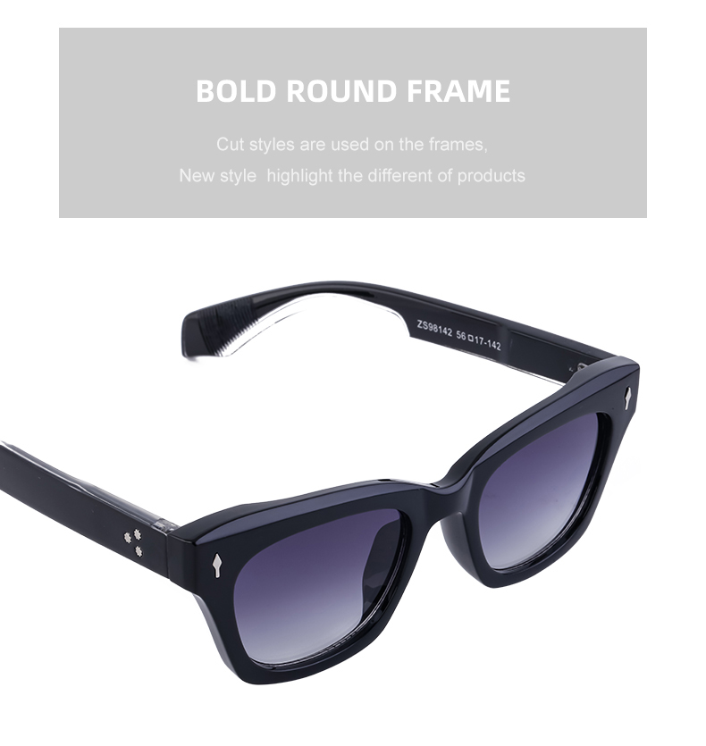 Retro Einfacher Stil Einfarbig Pc Quadrat Vollbild Männer Sonnenbrille display picture 13