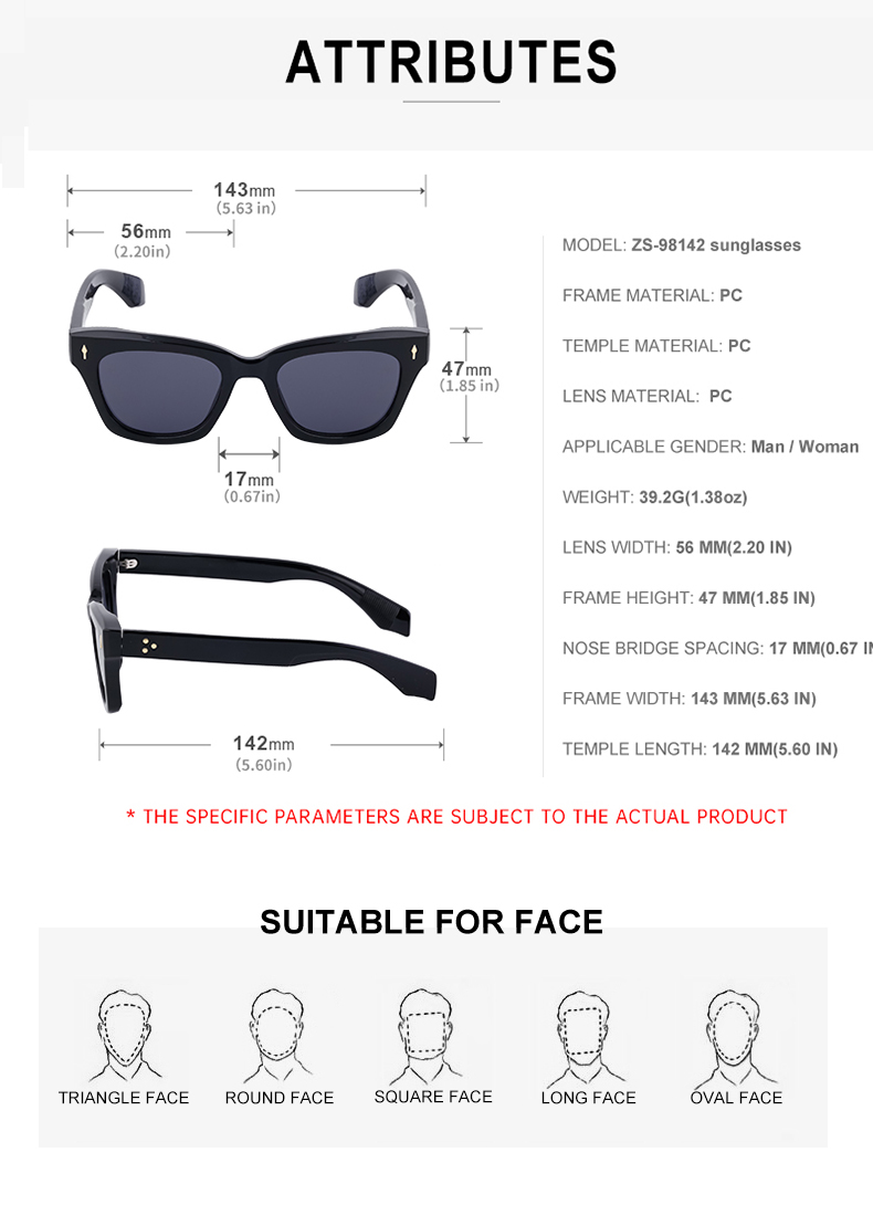 Retro Einfacher Stil Einfarbig Pc Quadrat Vollbild Männer Sonnenbrille display picture 16