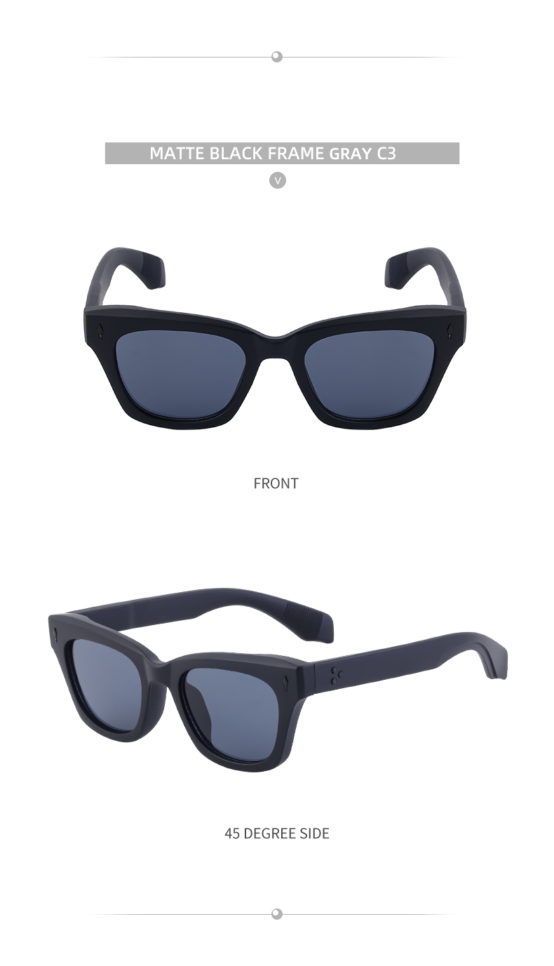 Retro Simple Style Solid Color Pc Square Full Frame Men's Sunglasses display picture 10