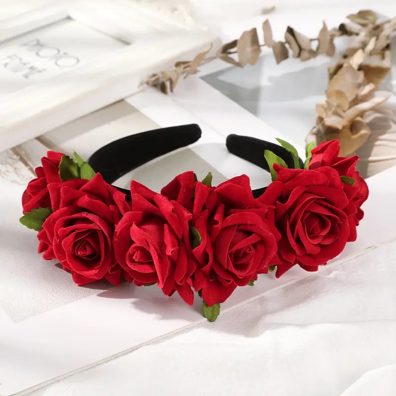 Women's Simple Style Classic Style Flower Cloth Appliques Hair Band display picture 3