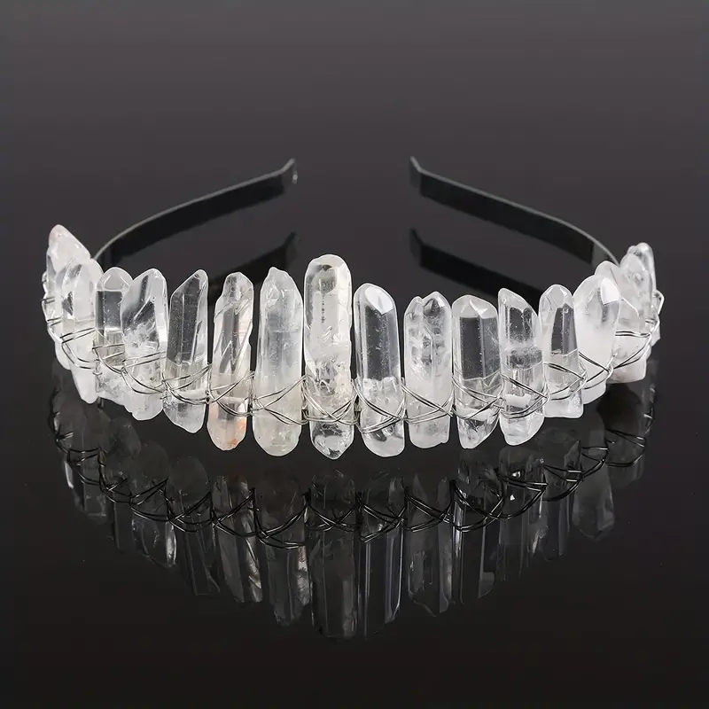 Women's Simple Style Irregular Natural Stone Crystal Hair Band display picture 2
