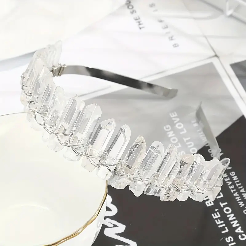 Women's Simple Style Irregular Natural Stone Crystal Hair Band display picture 3
