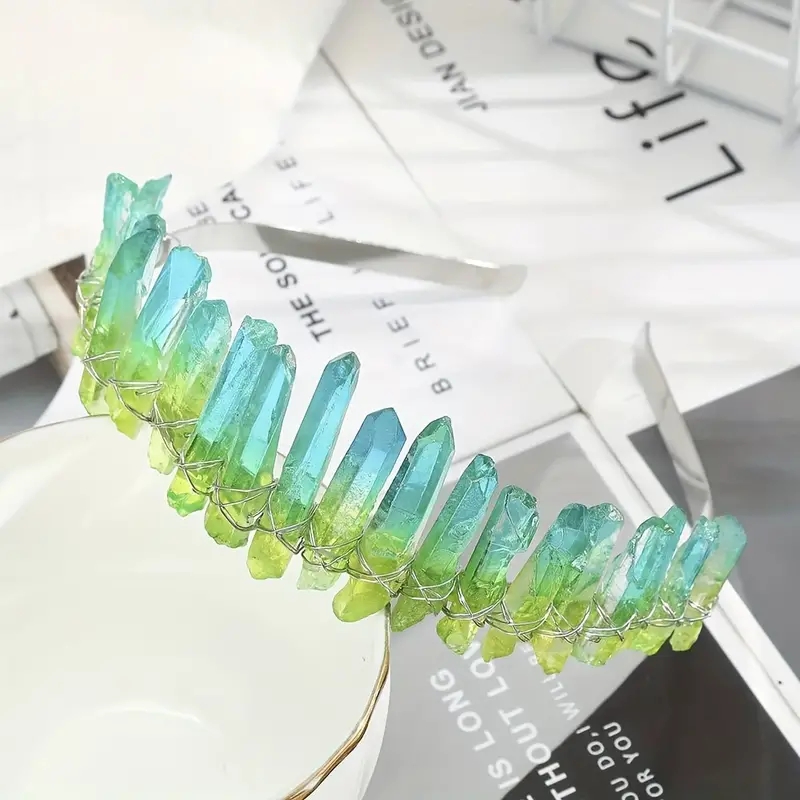 Women's Simple Style Irregular Natural Stone Crystal Hair Band display picture 5
