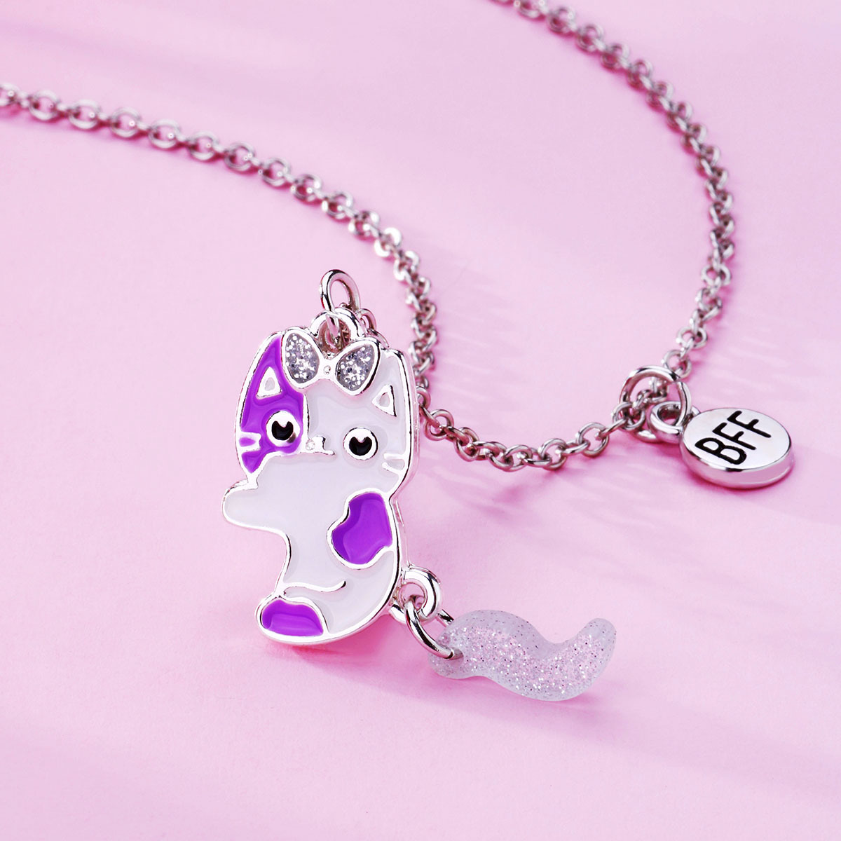Cartoon Style Cute Flamingo Unicorn Cat Alloy Girl's Pendant Necklace display picture 11