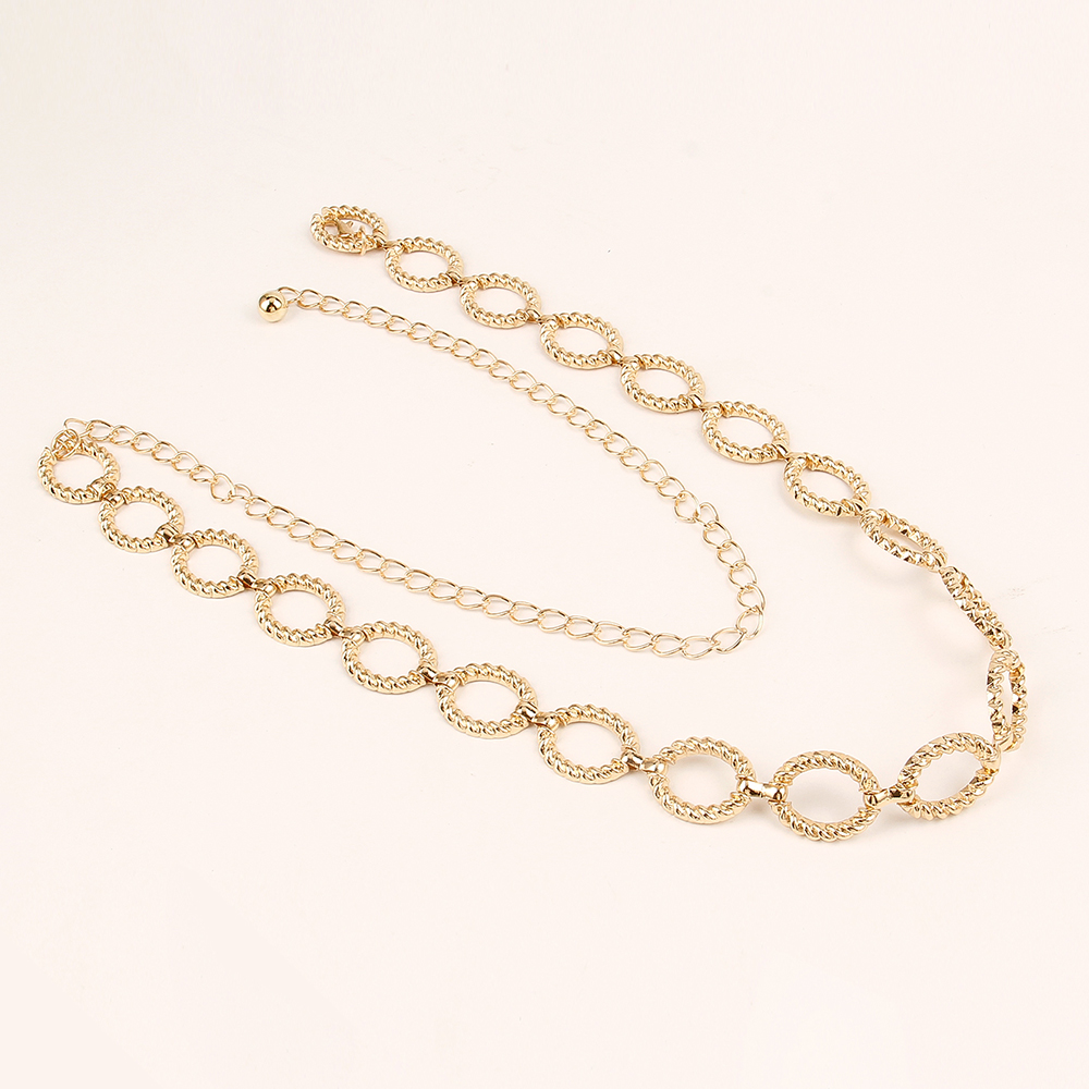 Simple Style Roman Style Oval Alloy Women's Chain Belts display picture 4