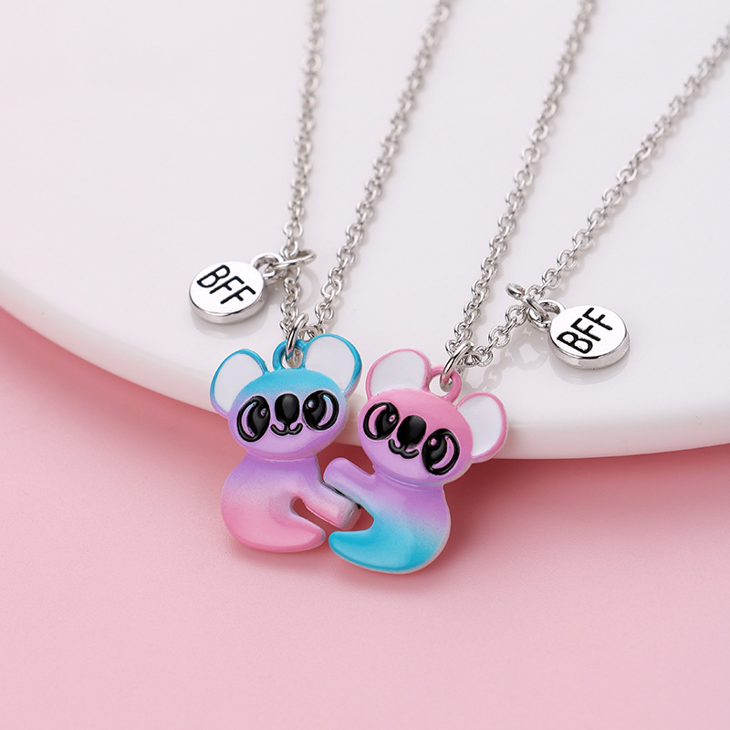 Cartoon Style Cute Animal Mermaid Alloy Plating Girl's Pendant Necklace display picture 10