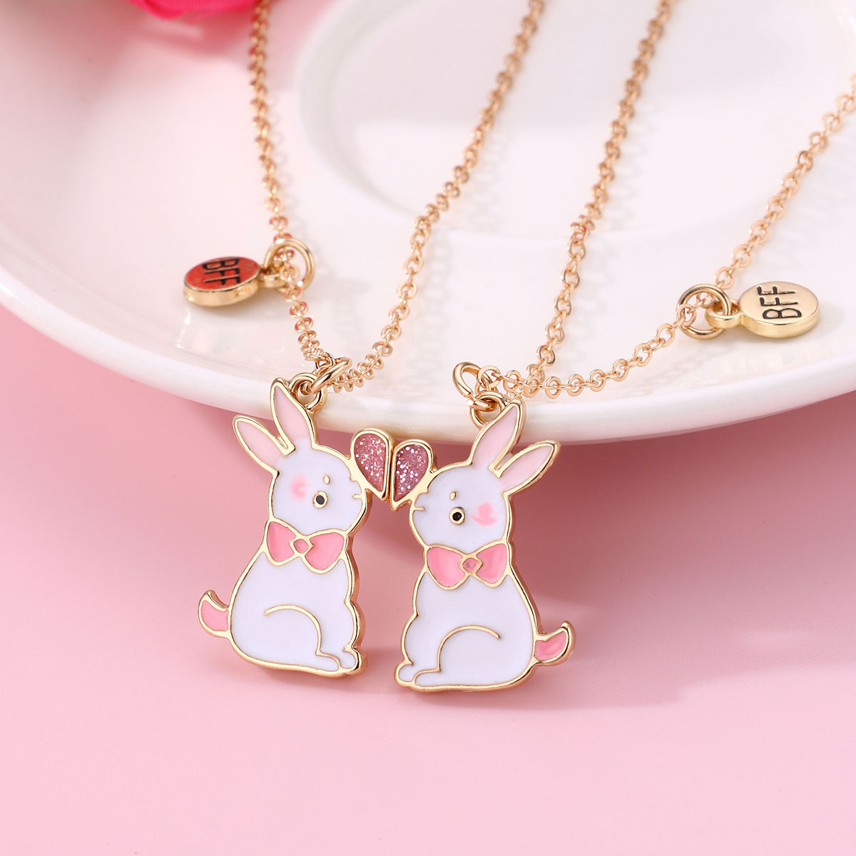 Cartoon Style Cute Animal Mermaid Alloy Plating Girl's Pendant Necklace display picture 3