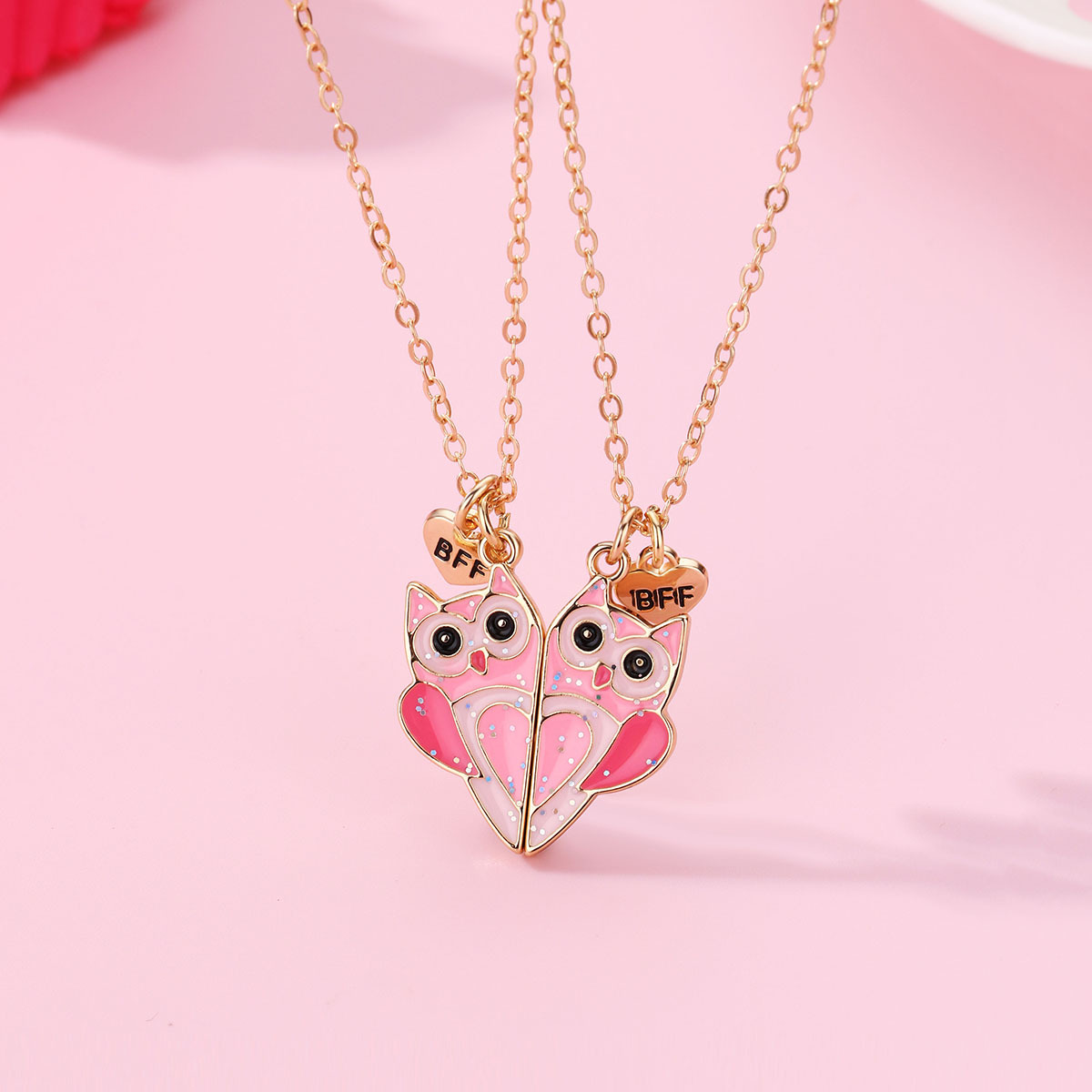 Cartoon Style Cute Animal Mermaid Alloy Plating Girl's Pendant Necklace display picture 8