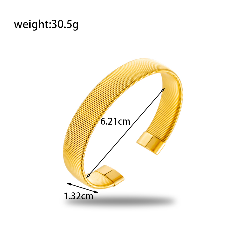 Simple Style Streetwear Solid Color Stainless Steel Plating 18k Gold Plated Bracelets Necklace display picture 8