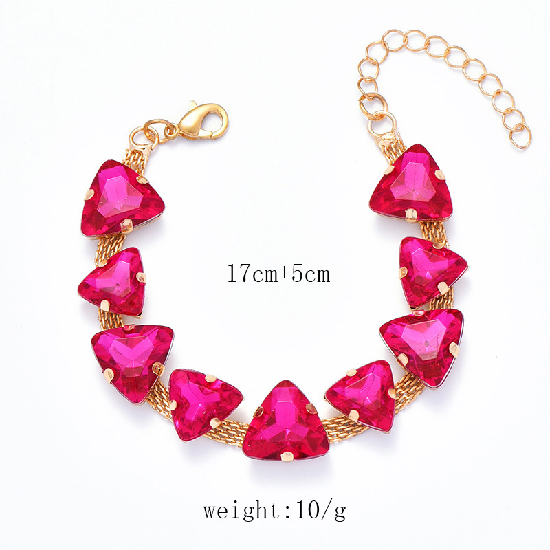 Ig Style Glam Triangle Rhinestones Alloy Wholesale Bracelets display picture 2