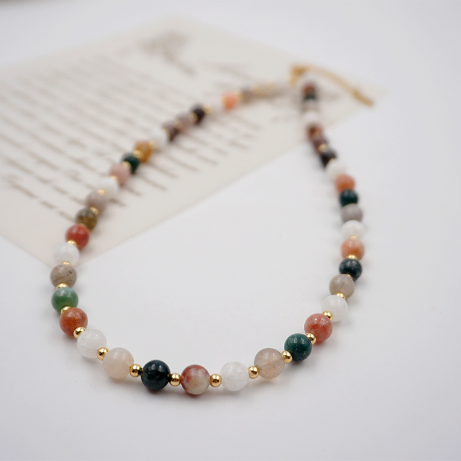 Edelstahl 304 Süßwasserperle Achat Vergoldet Elegant Vintage-Stil Perlen Überzug Geometrisch Halskette display picture 5