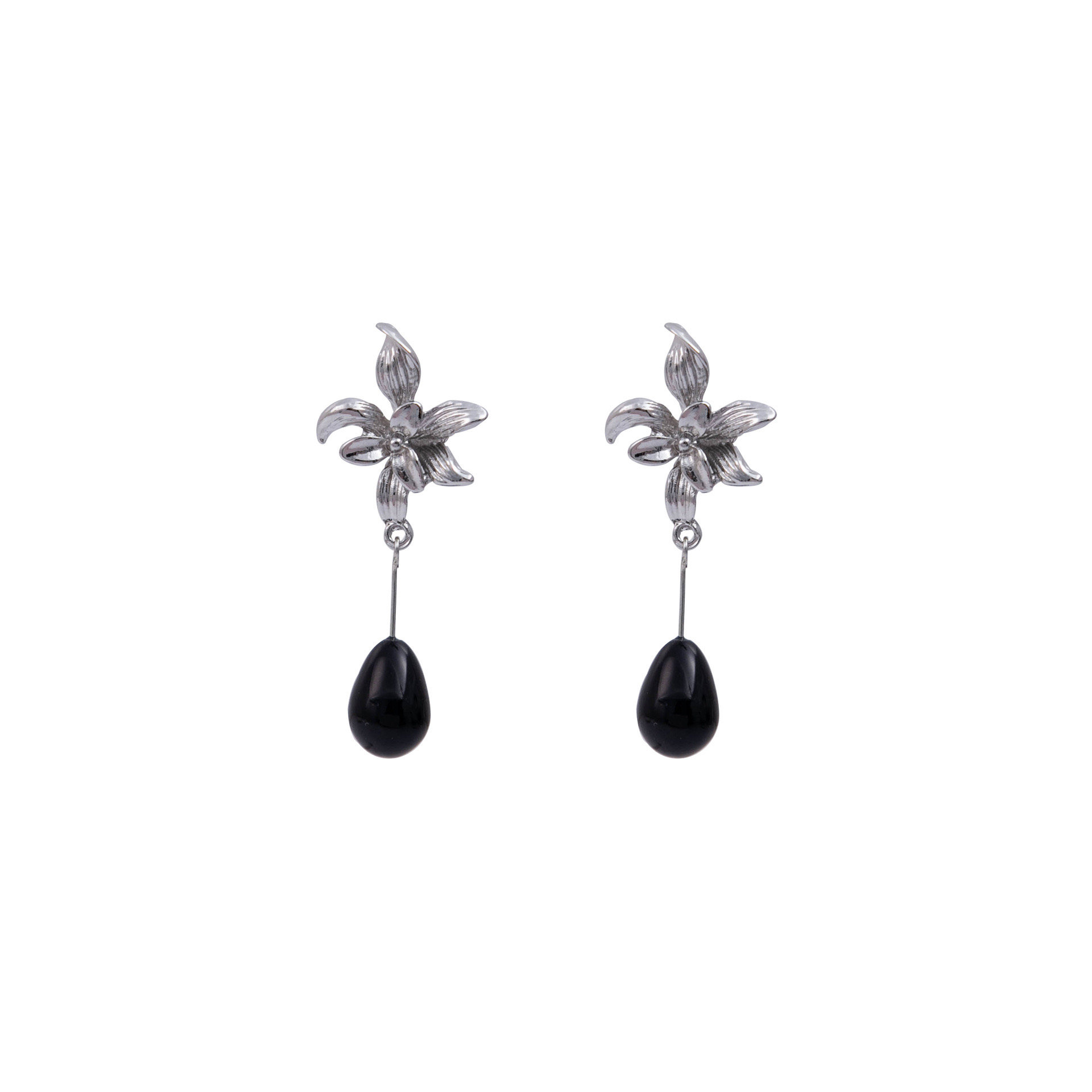 1 Pair Ig Style Retro Flower Alloy Drop Earrings display picture 4