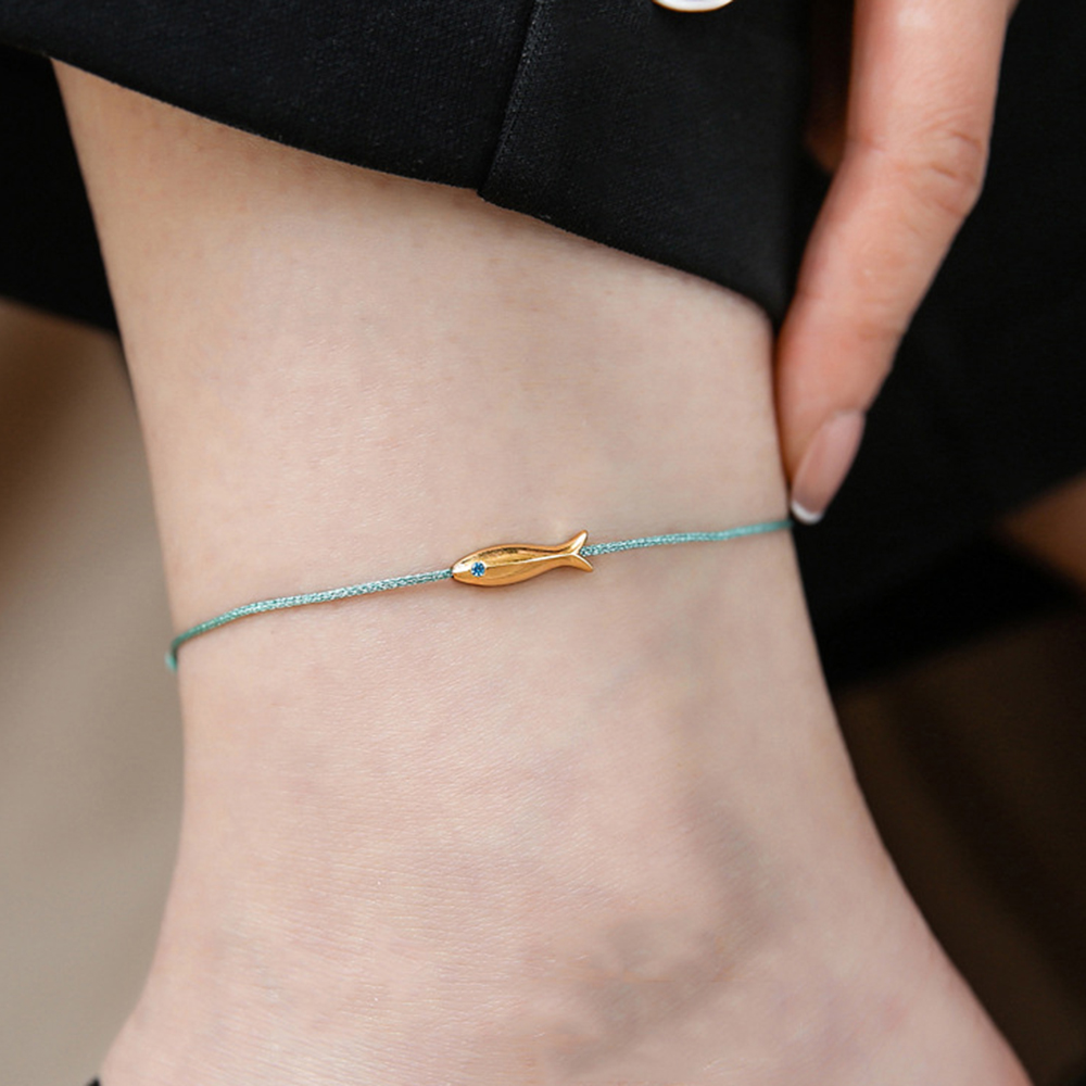 Simple Style Fish Nylon Copper Women's Anklet display picture 6