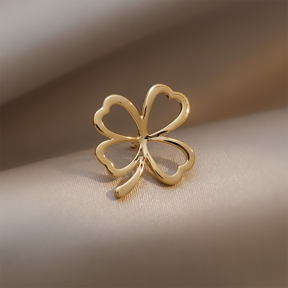 Elegant Simple Style Four Leaf Clover Flower Alloy Opal Women's Brooches display picture 8