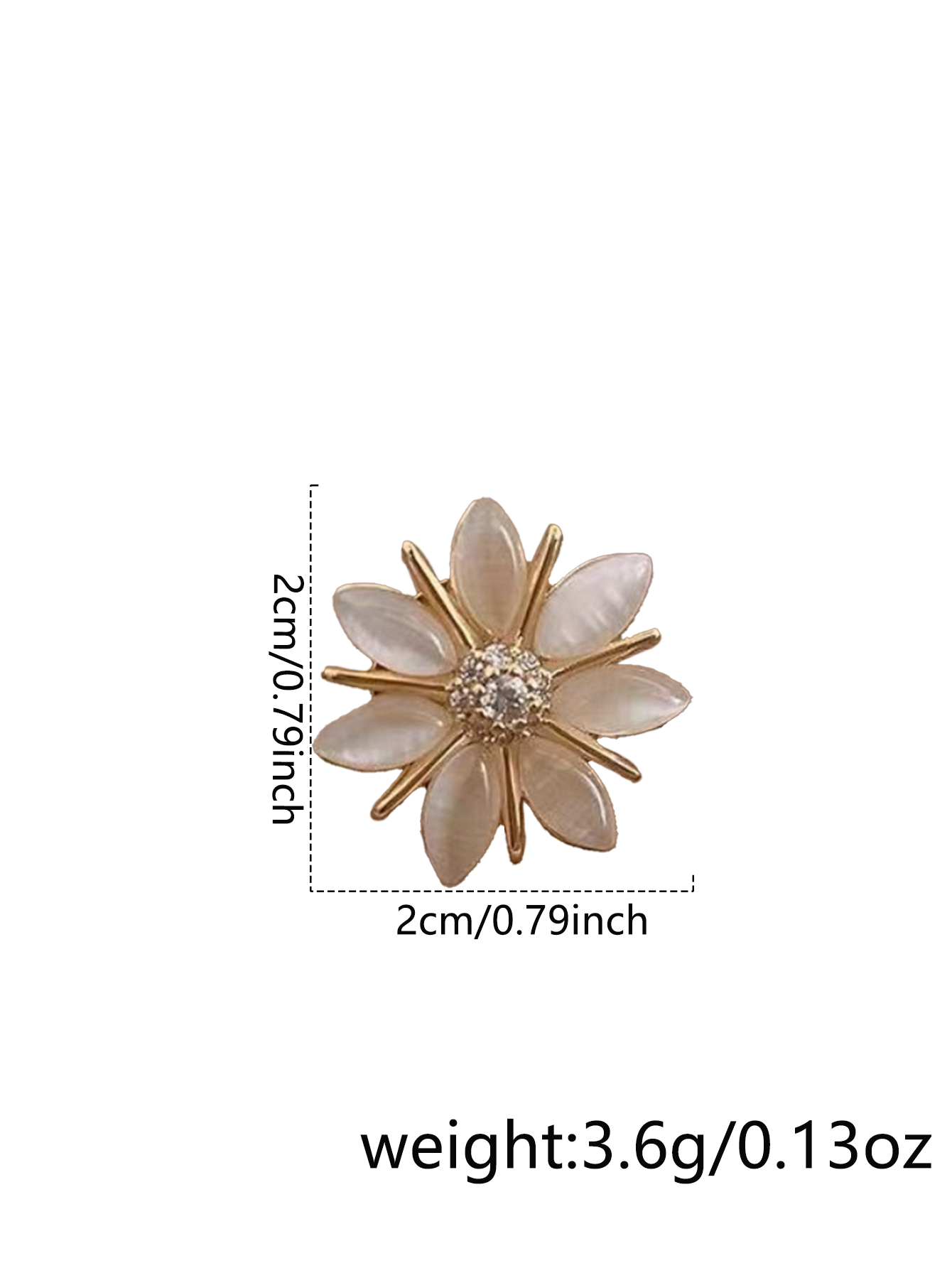 Elegant Simple Style Four Leaf Clover Flower Alloy Opal Women's Brooches display picture 9