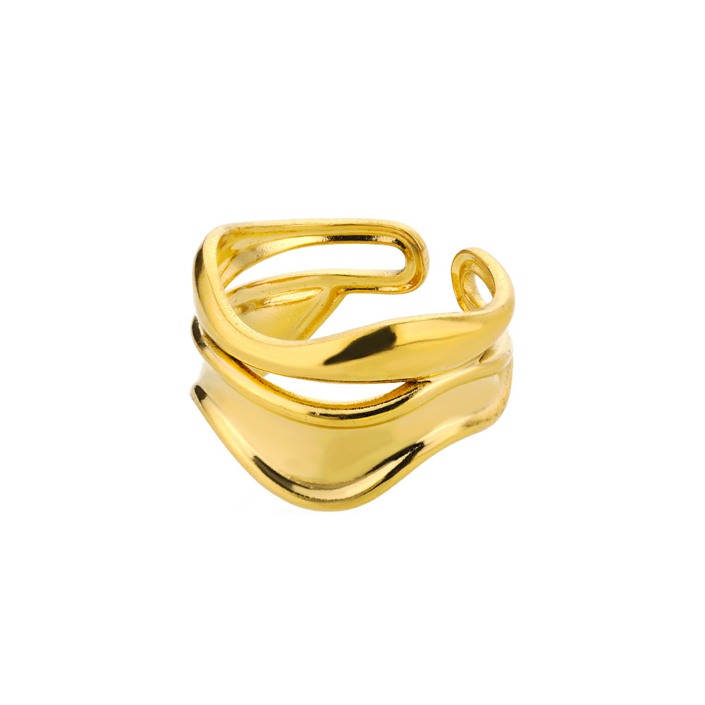 Simple Style Geometric Copper Asymmetrical Rings display picture 6