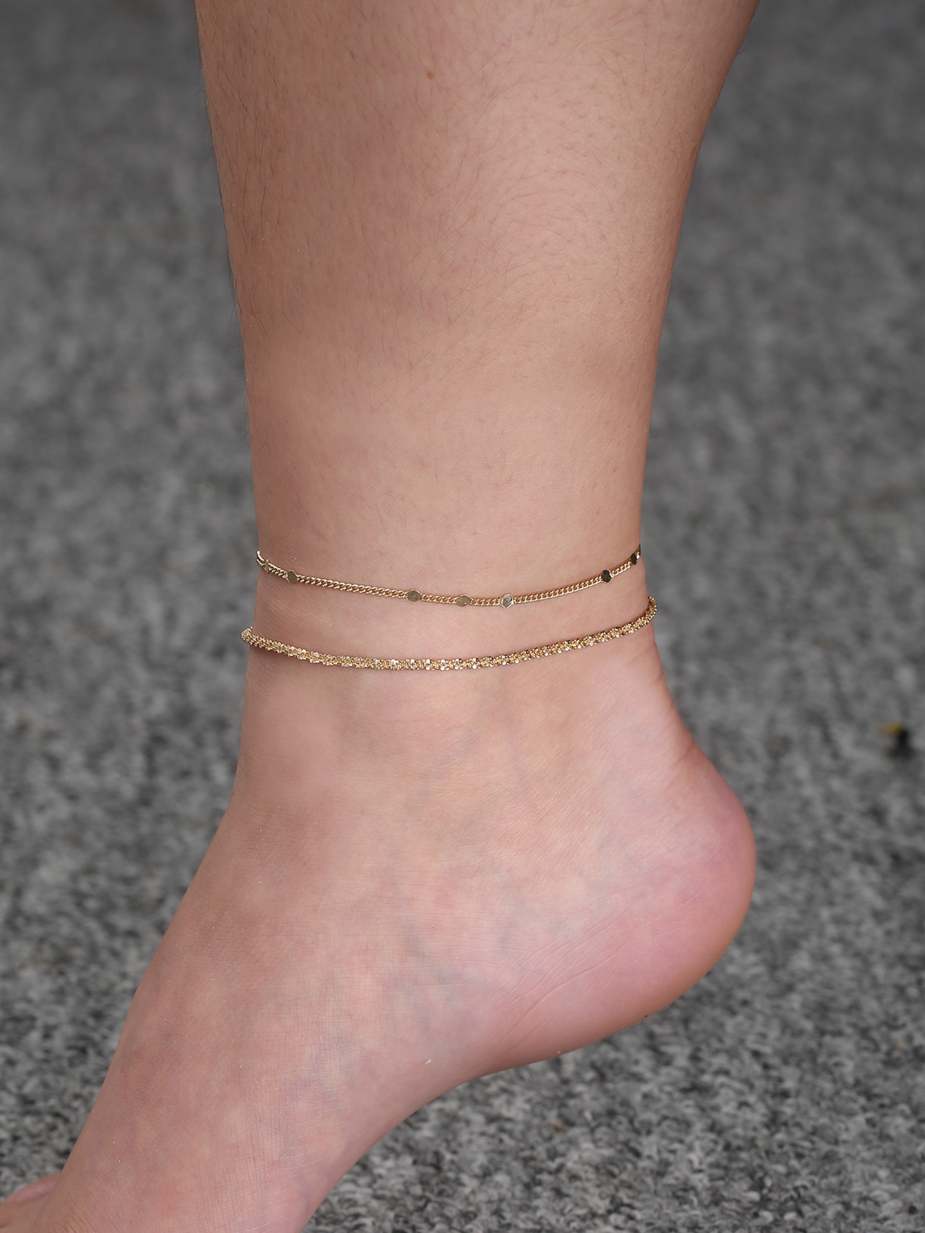 Simple Style Classic Style Geometric Copper Women's Anklet display picture 7
