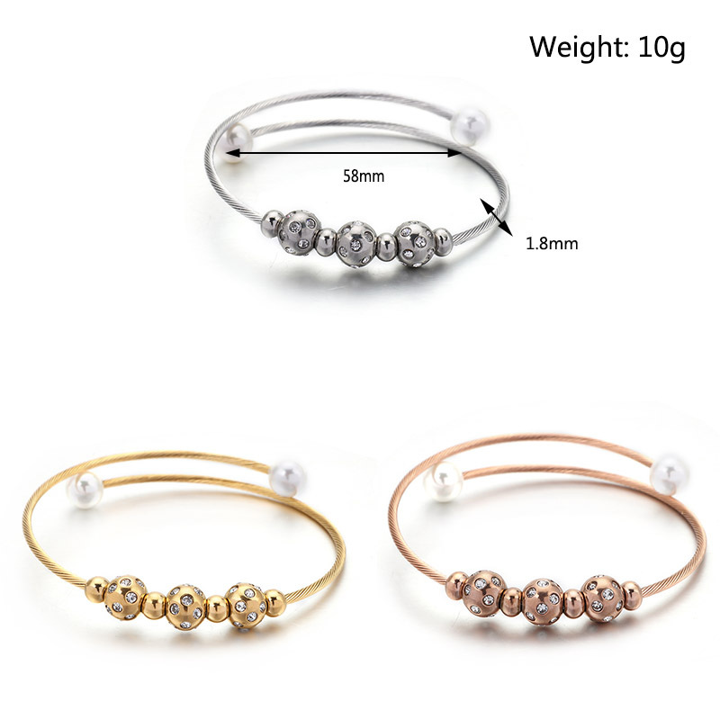 Simple Style Infinity Star Moon Titanium Steel 18K Gold Plated Bangle In Bulk display picture 1