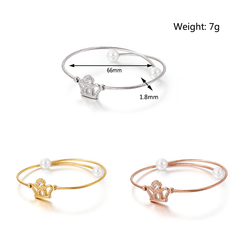 Simple Style Infinity Star Moon Titanium Steel 18K Gold Plated Bangle In Bulk display picture 9