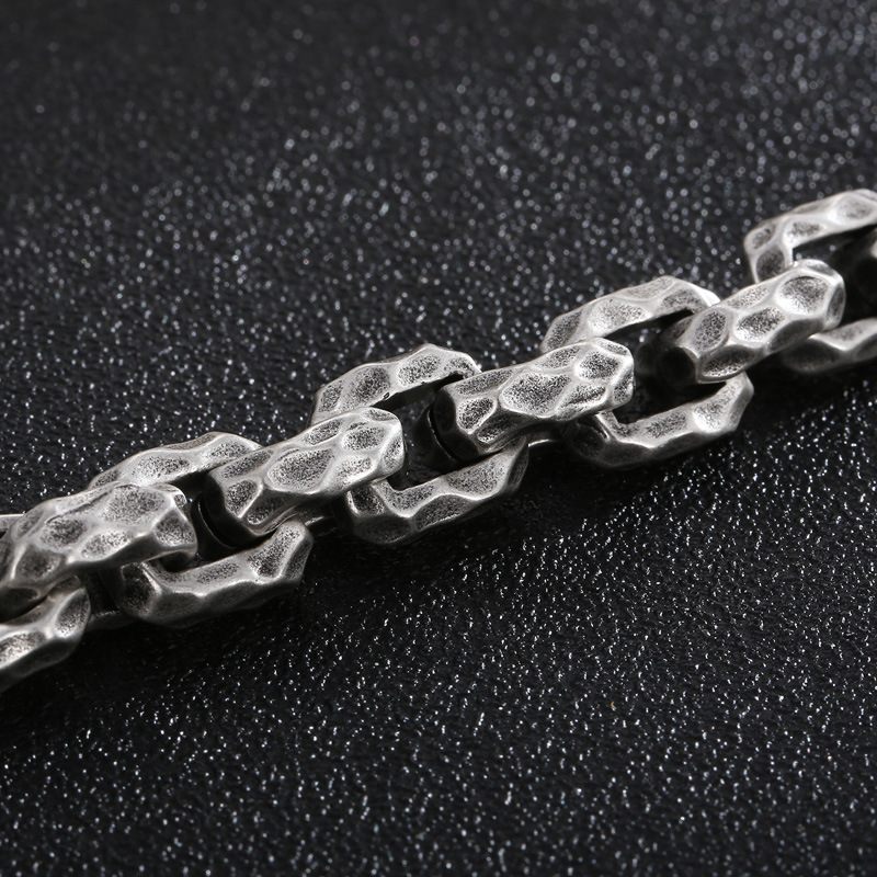 Titanium Steel 18K Gold Plated Retro Punk Geometric Rings Bracelets display picture 9