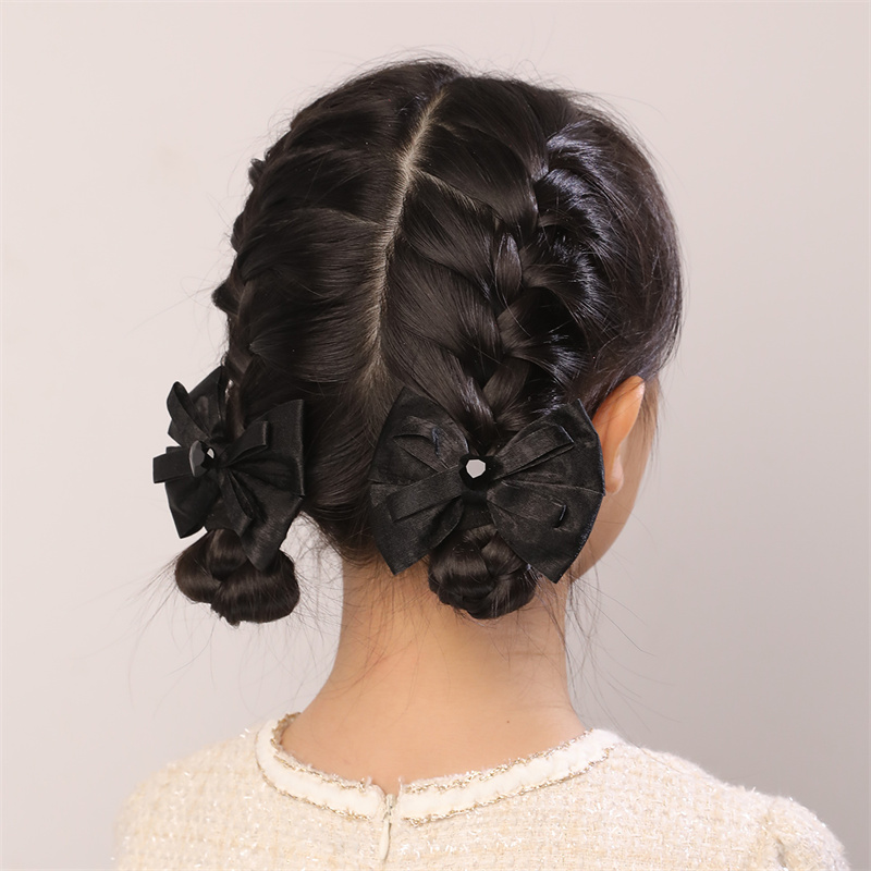 Women's Cute Sweet Bow Knot Alloy Organza Inlay Artificial Pearls Hair Clip display picture 7