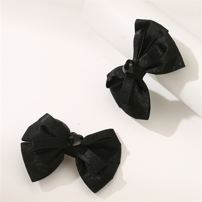 Women's Cute Sweet Bow Knot Alloy Organza Inlay Artificial Pearls Hair Clip display picture 8