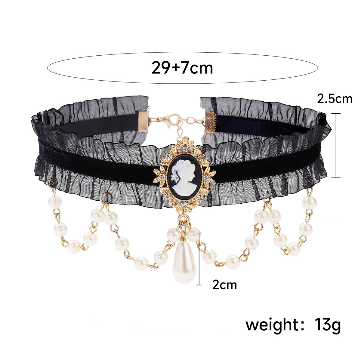 Elegant Bow Knot Mixed Materials Inlay Artificial Pearls Women's Choker display picture 12