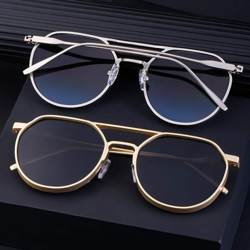 Retro Fashion Solid Color Pc Oval Frame Full Frame Men's Sunglasses display picture 4