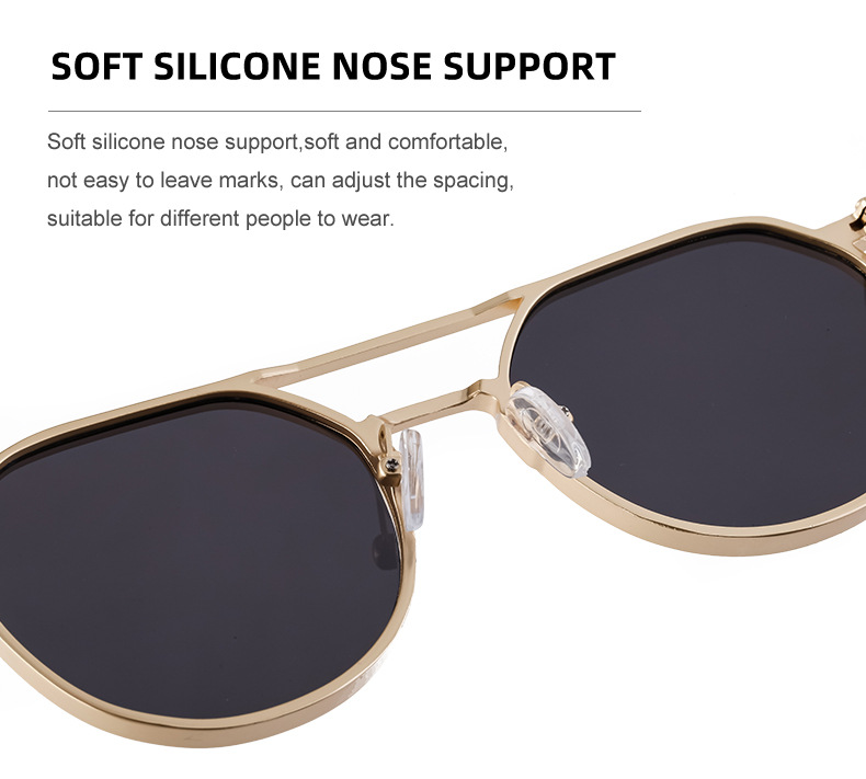 Retro Fashion Solid Color Pc Oval Frame Full Frame Men's Sunglasses display picture 10