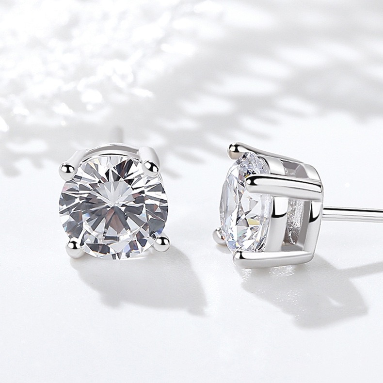 Le Cuivre Plaqué Or Style Simple Rond Incruster Zircon Boucles D'Oreilles display picture 1