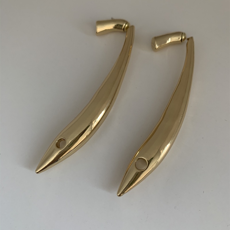 1 Pair Exaggerated French Style Solid Color Plating Alloy Gold Plated Silver Plated Drop Earrings display picture 7