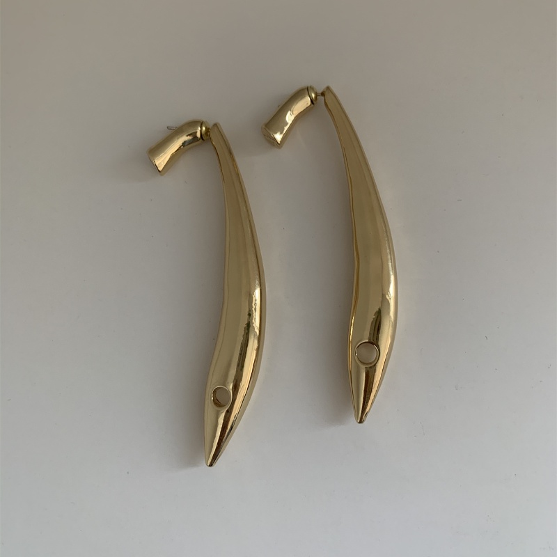 1 Pair Exaggerated French Style Solid Color Plating Alloy Gold Plated Silver Plated Drop Earrings display picture 8