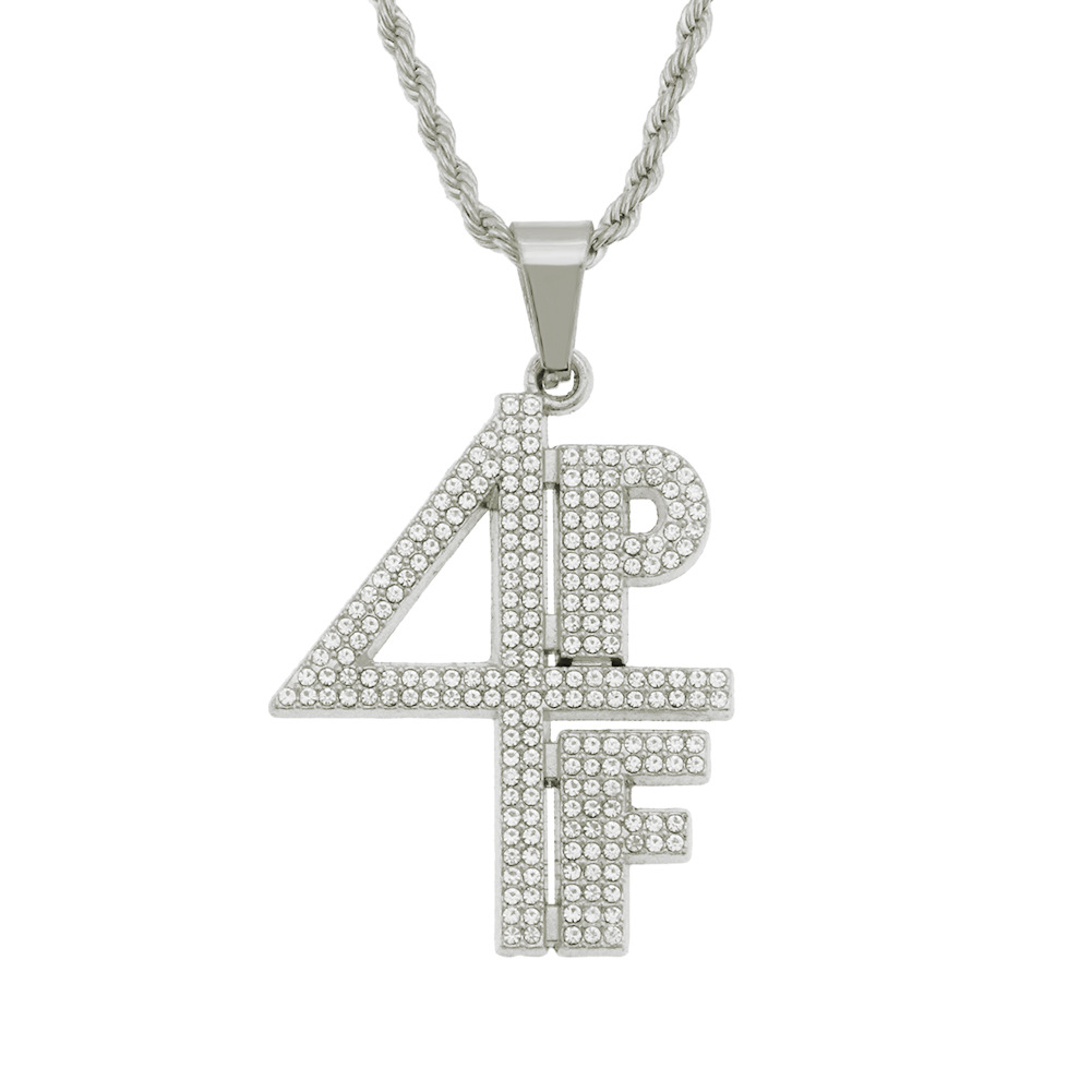 Simple Style Number Alloy Men's Pendant Necklace display picture 1