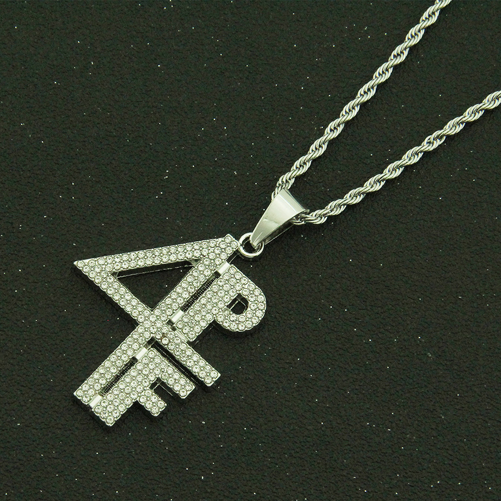 Simple Style Number Alloy Men's Pendant Necklace display picture 4