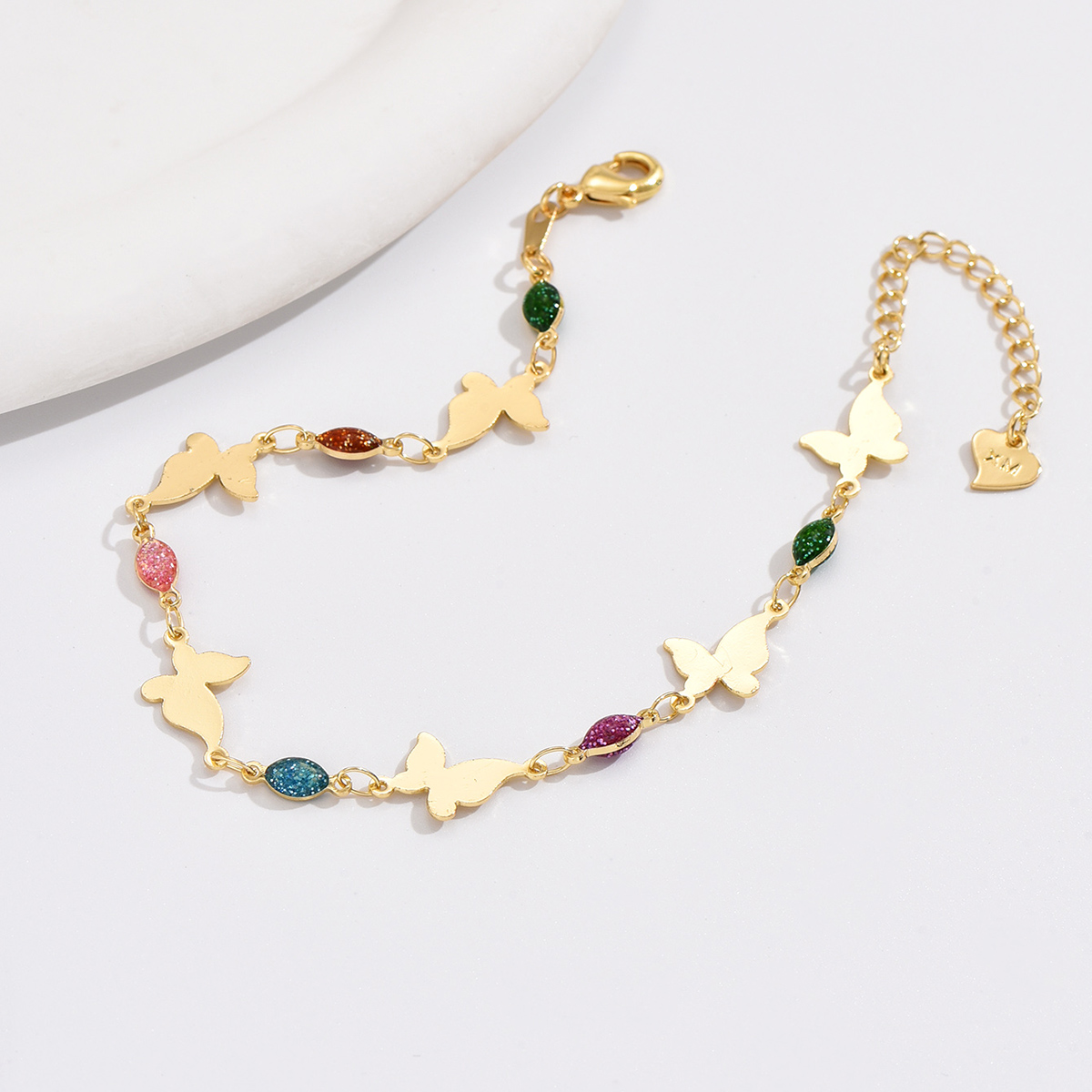 Simple Style Butterfly Copper Plating 18k Gold Plated Women's Anklet display picture 8