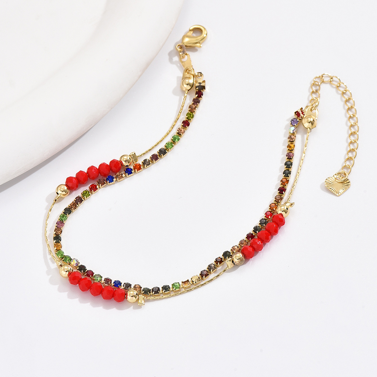 Modern Style Sweet Color Block Iron Wholesale Anklet display picture 5