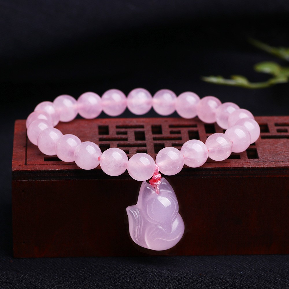 Solid Color Fox Stone Beaded Women's Bracelets display picture 1