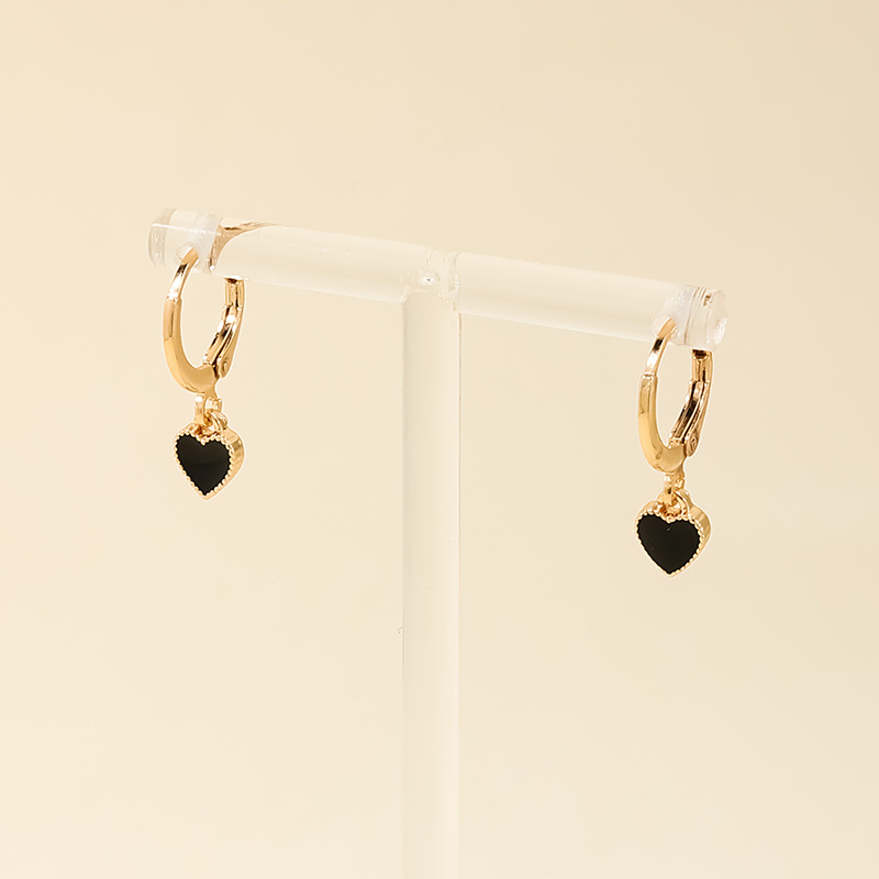 1 Pair Ig Style Sweet Heart Shape Alloy Drop Earrings display picture 1