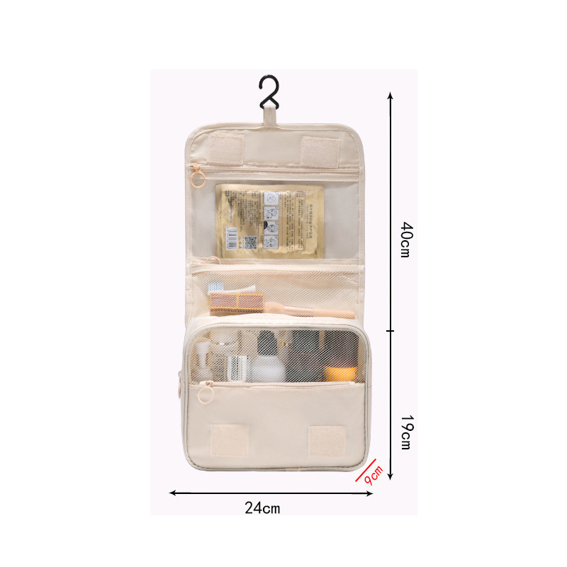 نمط خمر النمط الكلاسيكي يتحمل قماش أكسفورد الترتر عقدة مربع حقائب مكياج display picture 9