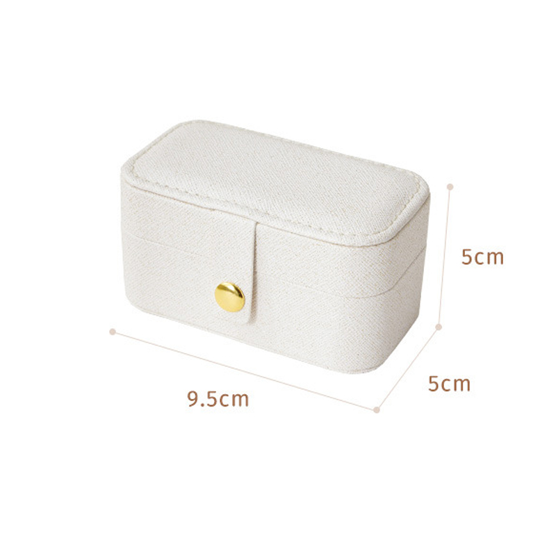 Classic Style Solid Color Layered Buckle Jewelry Boxes display picture 1