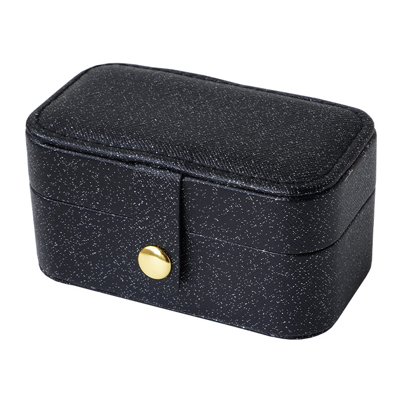 Classic Style Solid Color Layered Buckle Jewelry Boxes display picture 6