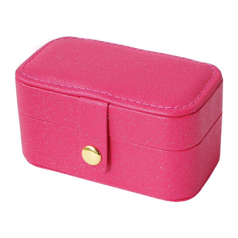 Classic Style Solid Color Layered Buckle Jewelry Boxes display picture 8
