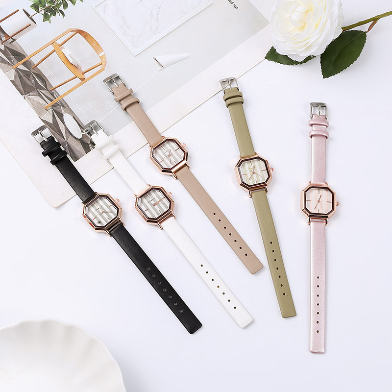 Classic Style Solid Color Buckle Quartz Women's Watches display picture 4